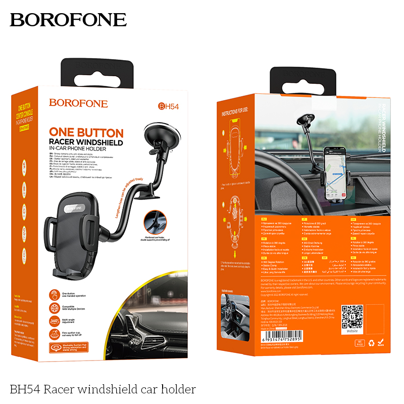BOROFONE BH54 Racer windscreen car holder NZ 4